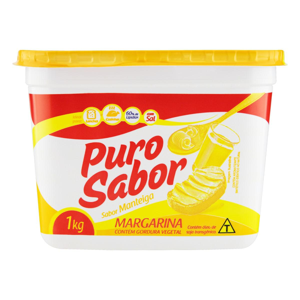 MARGARINA PURO SABOR 1KG 60% LIPIDIOS