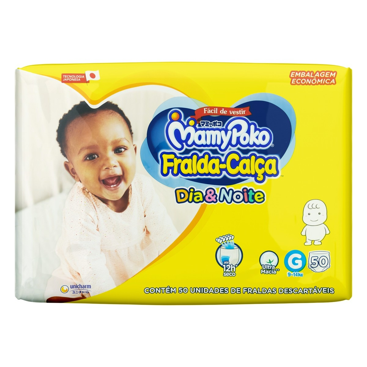 FRALDA MAMYPOKO CALCA HIPER DIA&NOITE G COM 50UN
