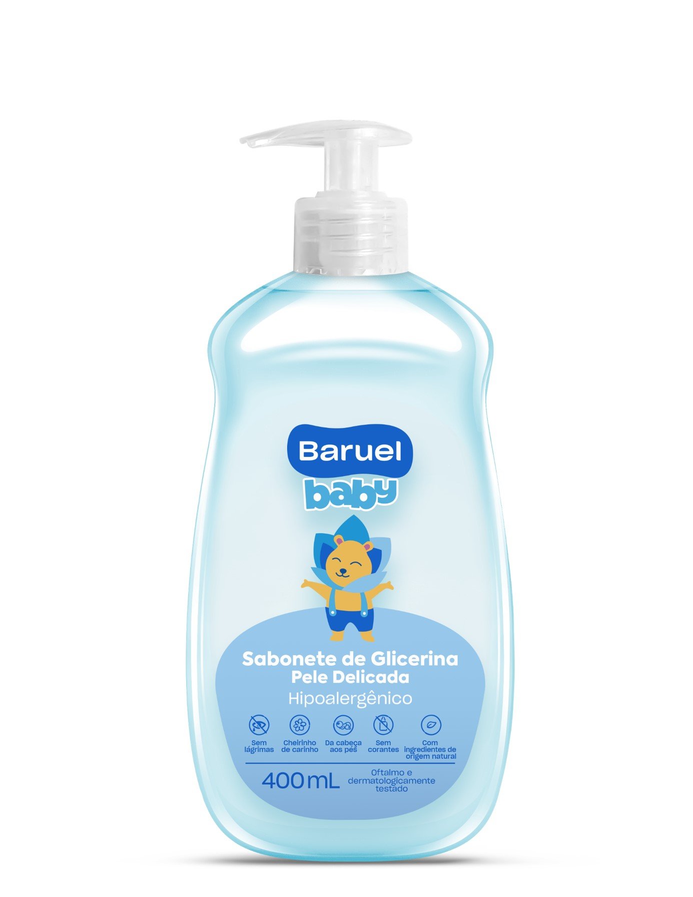 SABONETE LIQUIDO BARUEL BABY 400ML SEM CORANTE