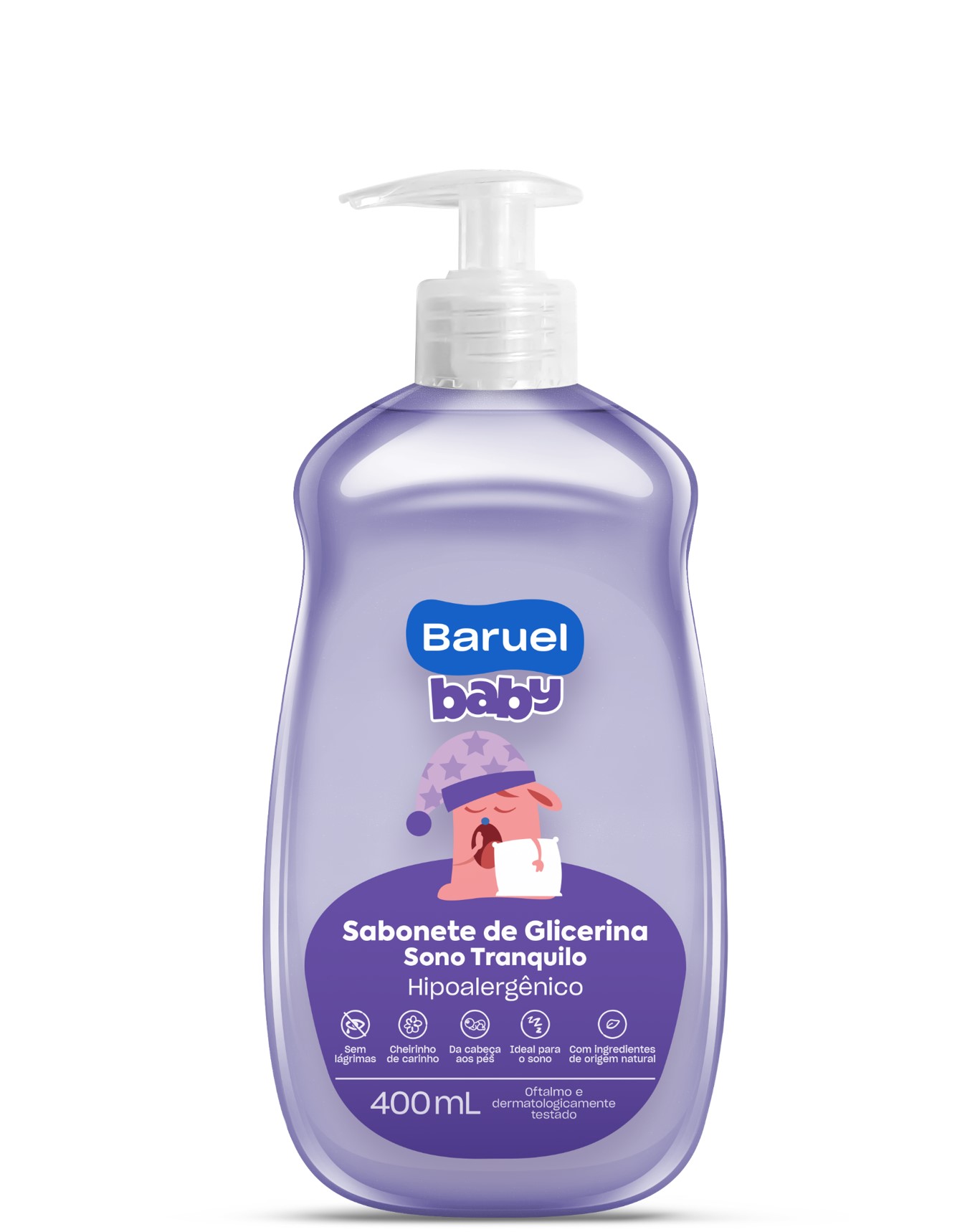 SABONETE LIQUIDO BARUEL BABY 400ML SONO TRANQUILO