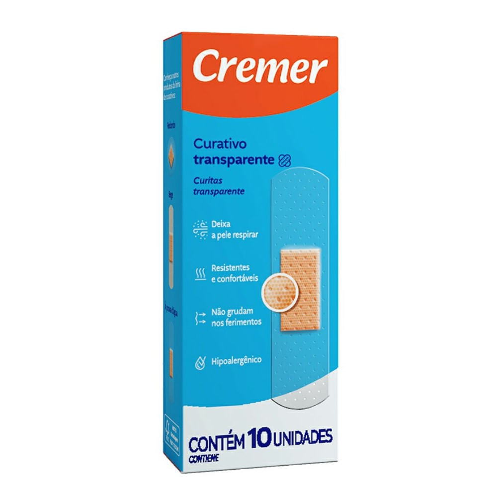 CURATIVO CREMER CREMERCARE C/10 UN TRANSPARENTE
