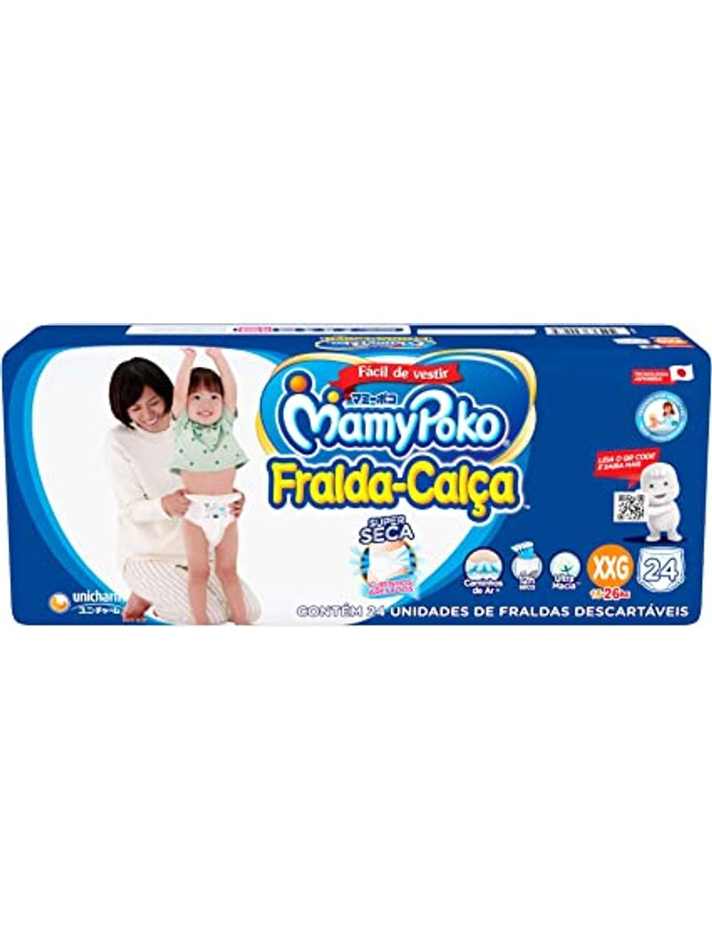 FRALDA MAMYPOKO CAL JUMBO PREMIUM XXG COM 24UN