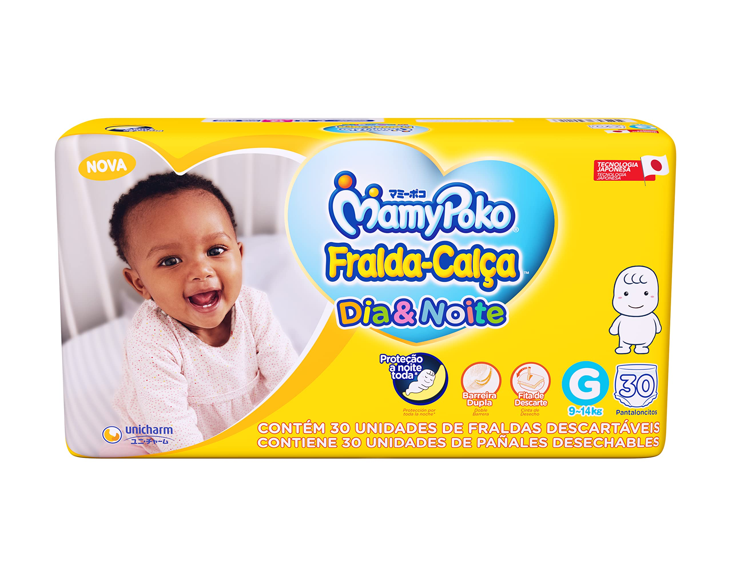 FRALDA MAMYPOKO CALCA JUMBO DIA&NOITE G C/30UN