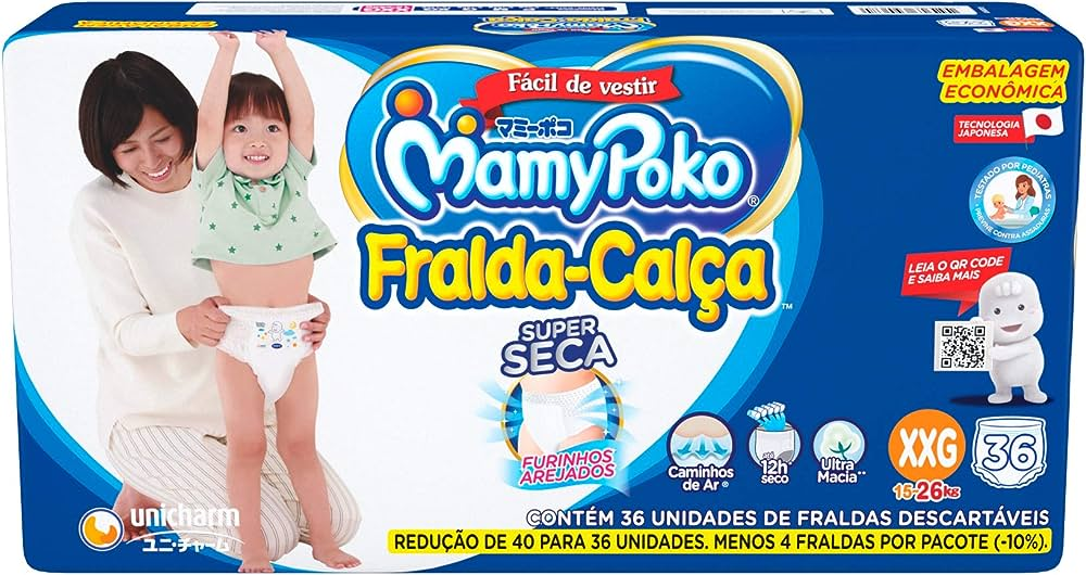 FRALDA MAMYPOKO CALCA HIPER PREMIUM XXG C/ 36 UN