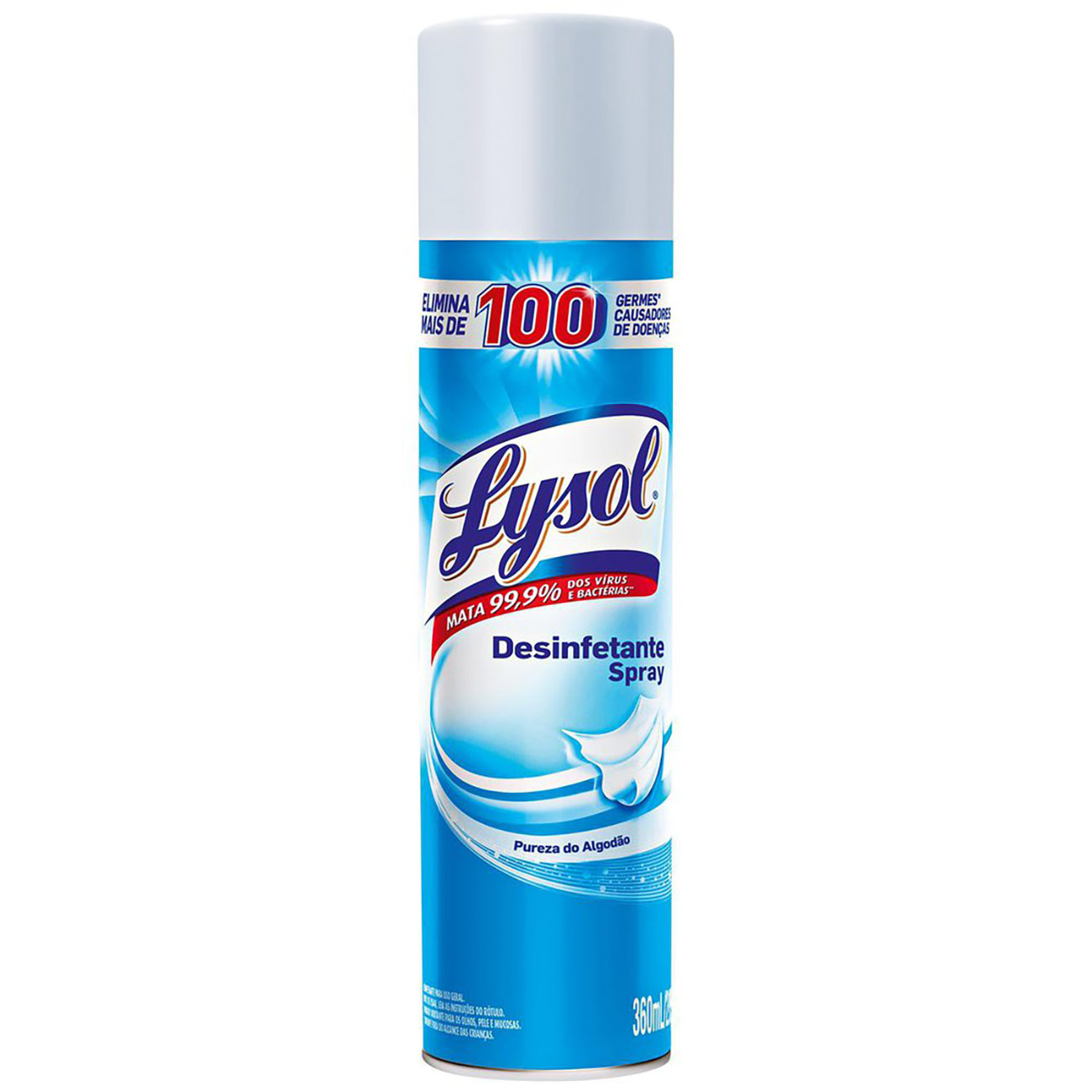 DESINFETANTE LYSOL AERO 369ML PUREZA DO ALGODAO