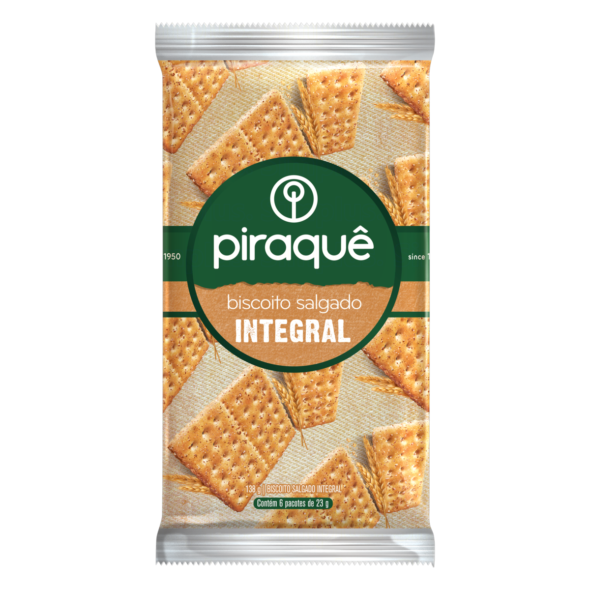 BISCOITO PIRAQUE SALGADO 138G INTEGRAL