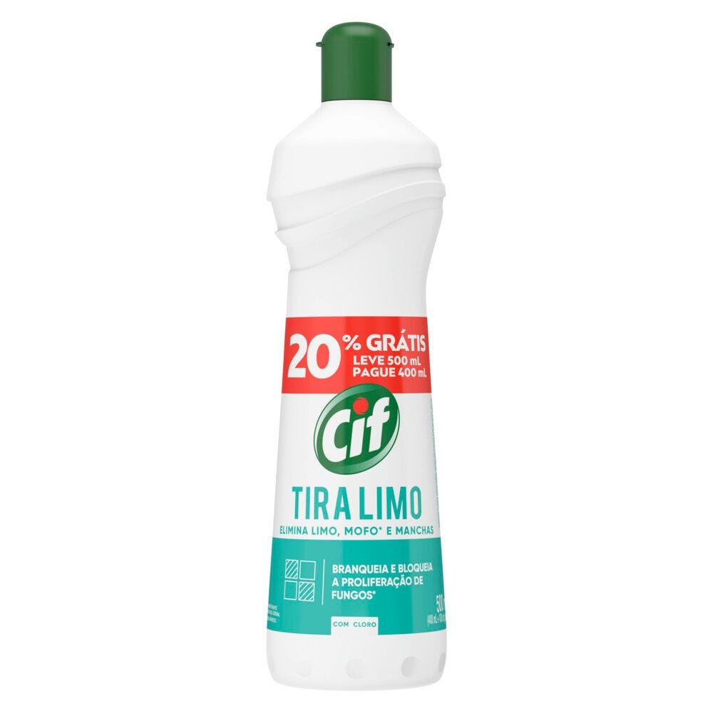 LIMPADOR CIF T LIMO COM CLORO 500ML SPRAY 20% DESC