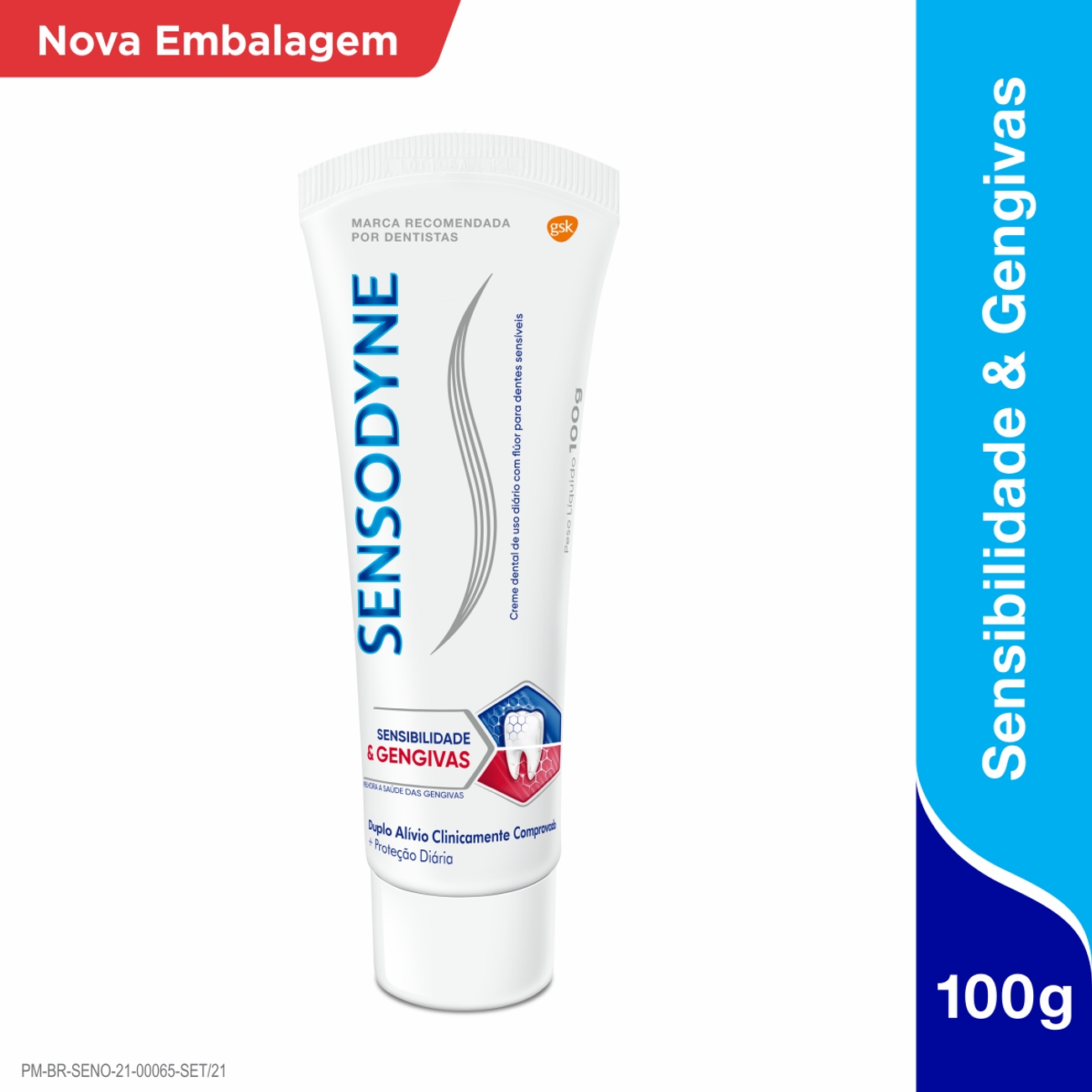 CREME DENTAL SENSODYNE 100G. SENSIBILIDADE E GENGIVAS