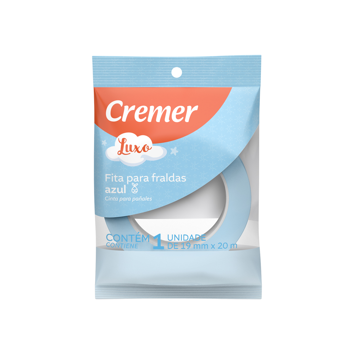 FITA FRALDA CREMER 19X20 AZUL