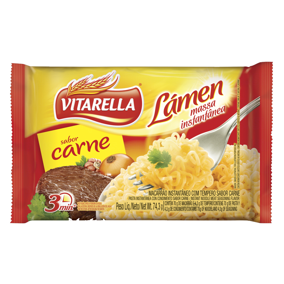 MACARRAO VITARELLA INSTANTANEO LAMEN 74,3 CARNE