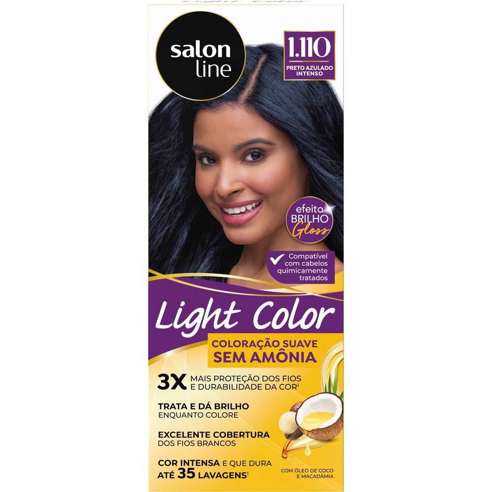 COLORACAO SALON LINE LIGHT COLOR .PROF. 1.110 SAFIRA