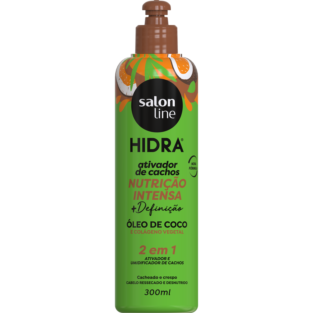 ATIVADOR DE CACHOS SALON LINE 300ML COCO