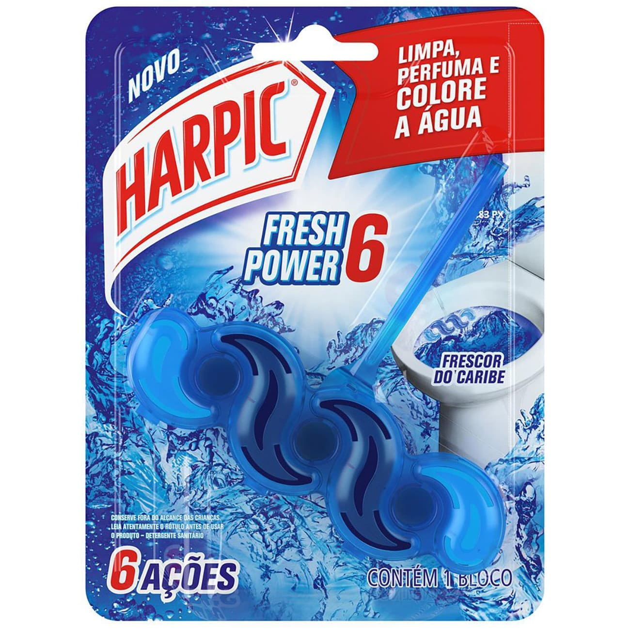 DESINFETANTE HARPIC BL FRESH POWER6 39G FRESCOR DO CARIBE