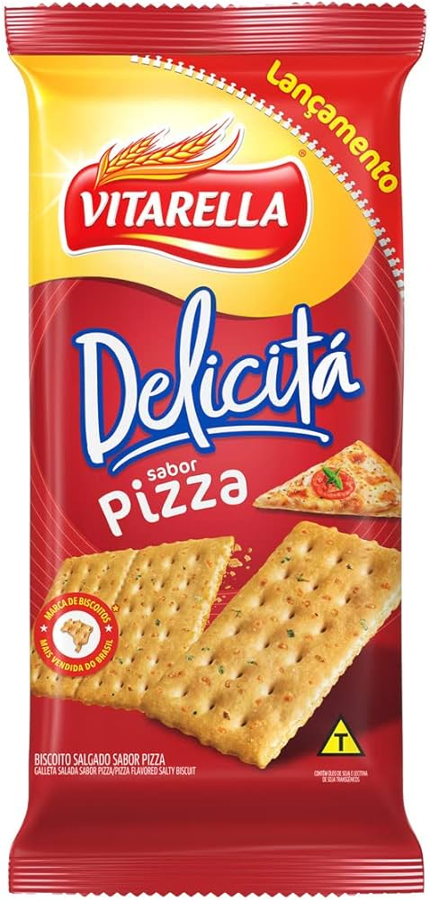 BISCOITO VITARELLA DELICITA SALGADO 138G PIZZA
