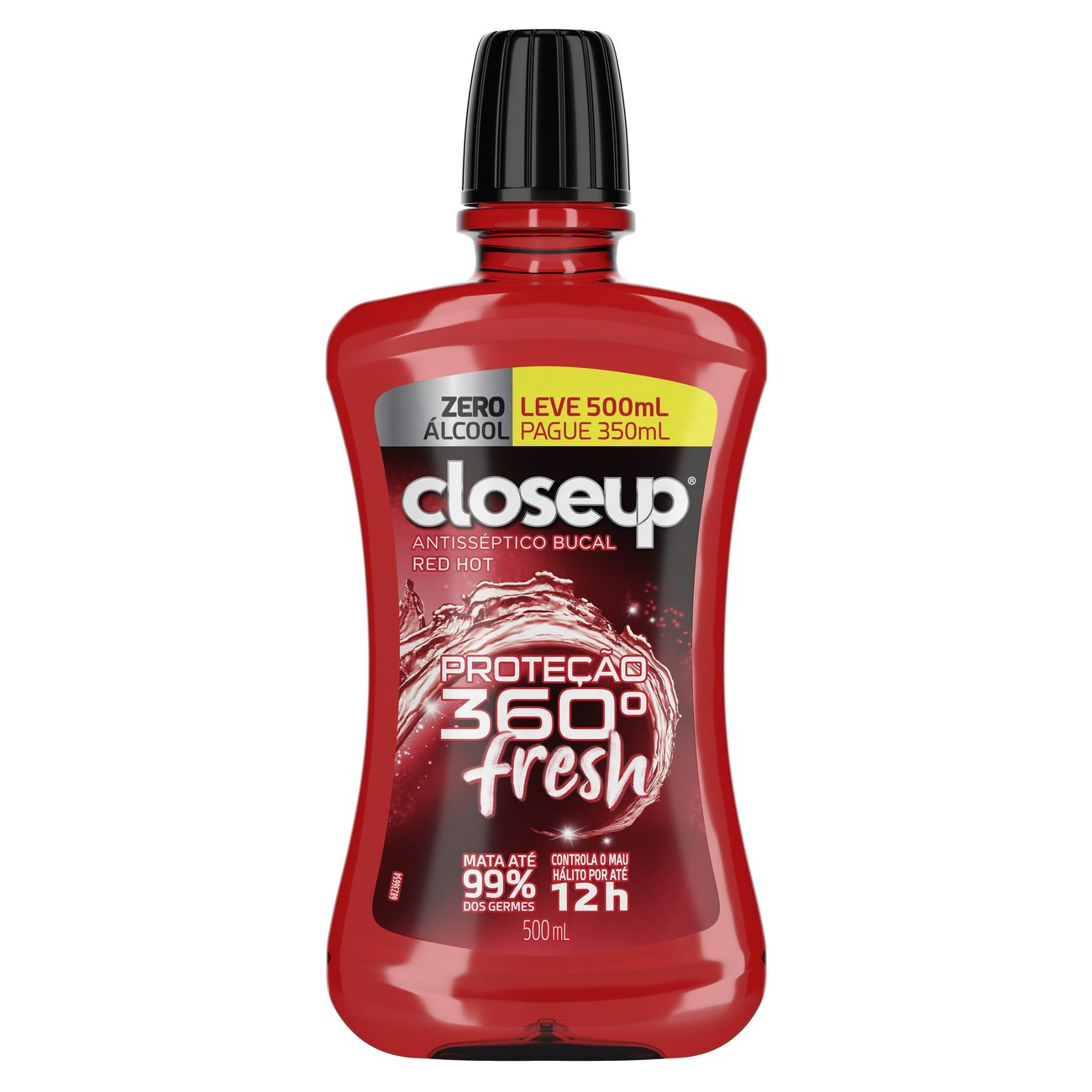 ENXAGUANTE BUCAL CLOSE-UP L500 P350 ML HOT S/ ALCOOL