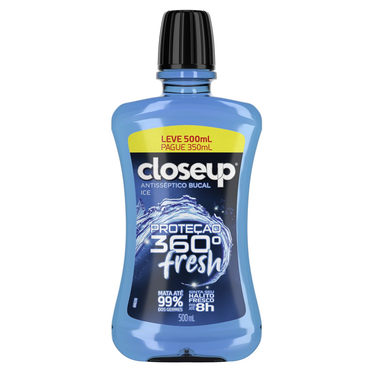 ENXAGUANTE BUCAL CLOSE-UP L500 P350 ML ICE C/ ALCOOL