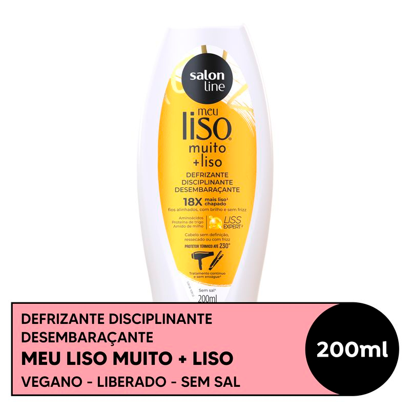 DEFRIZANTE SALON LINE 200G MEU LISO MUITO + LISO