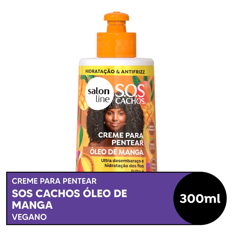 CREME DE PENTEAR SALON LINE 300ML. OLEO DE MANGA