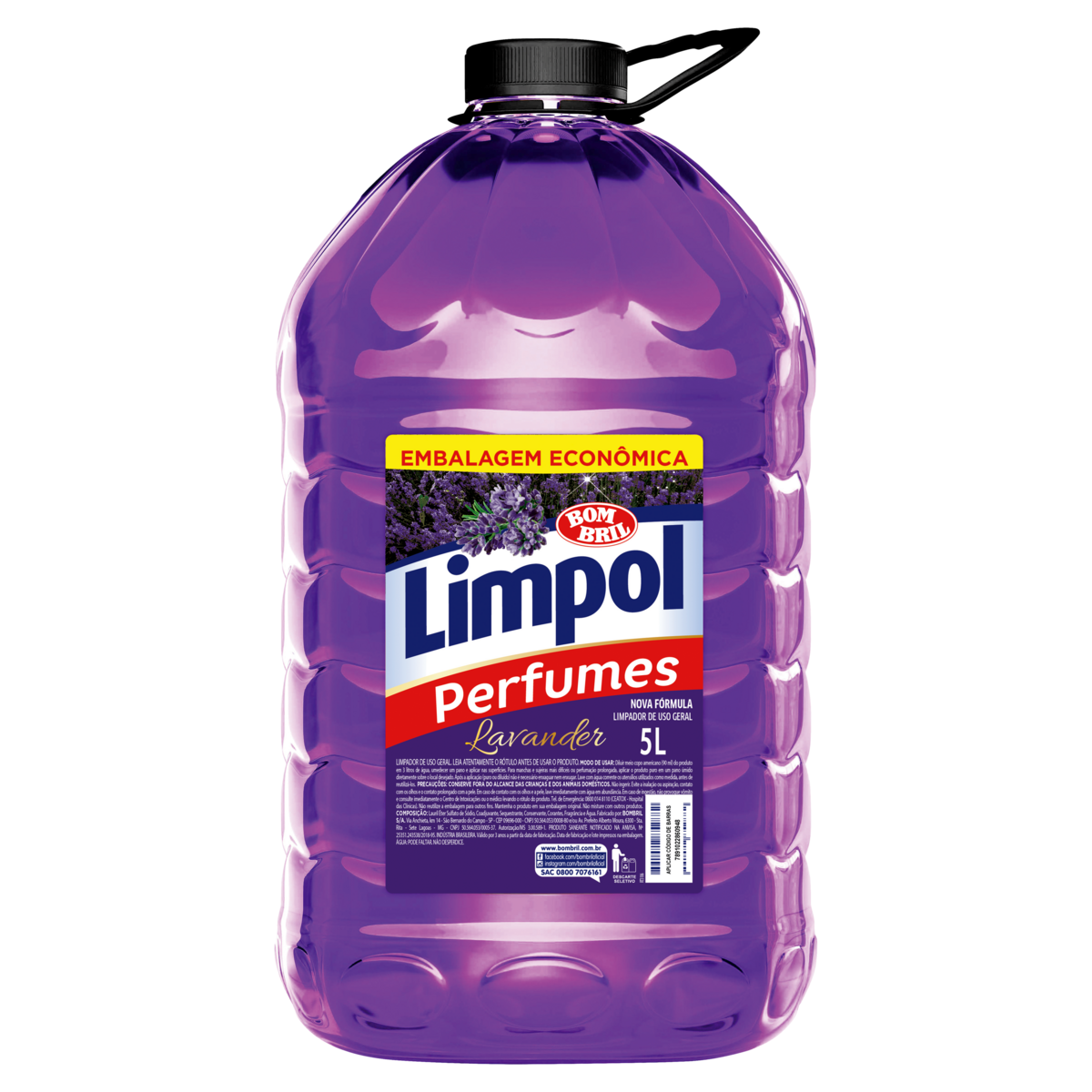 LIMPADOR BOMBRIL LIMPOL PERFUMADO 5L LAVANDER