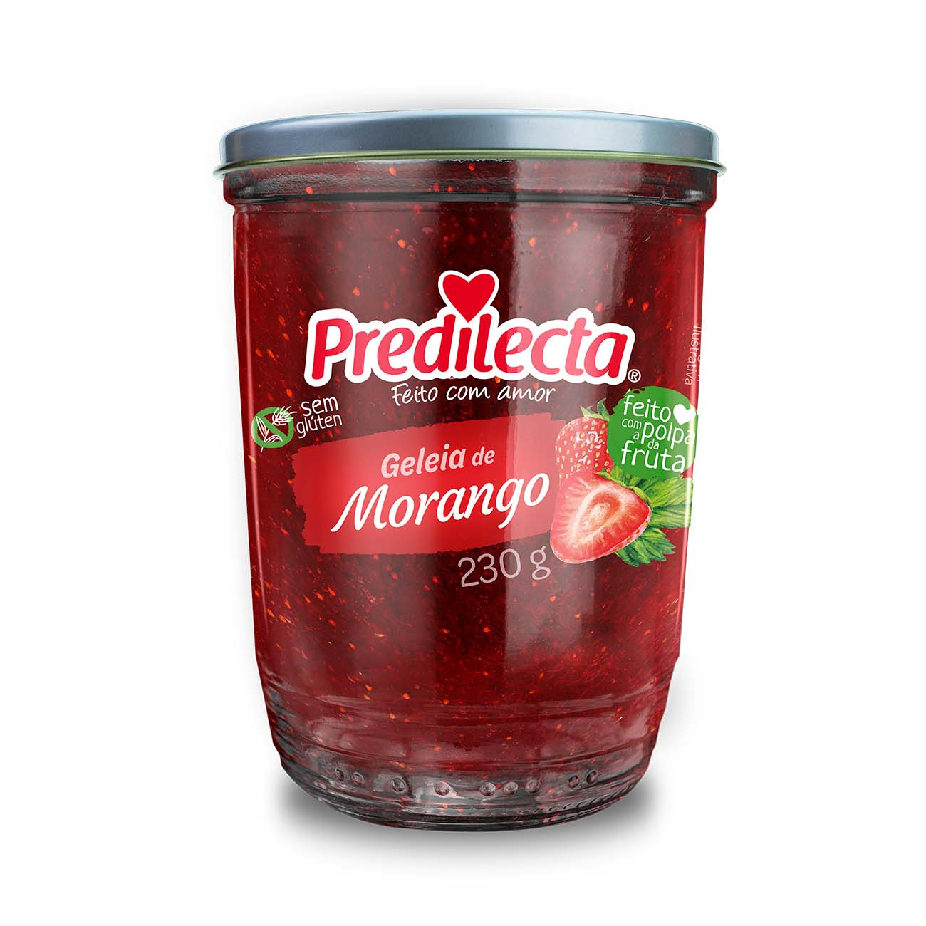 GELEIA PREDILECTA VIDRO 230GR MORANGO