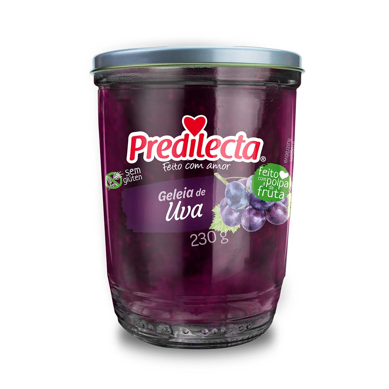 GELEIA PREDILECTA VIDRO 230G UVA