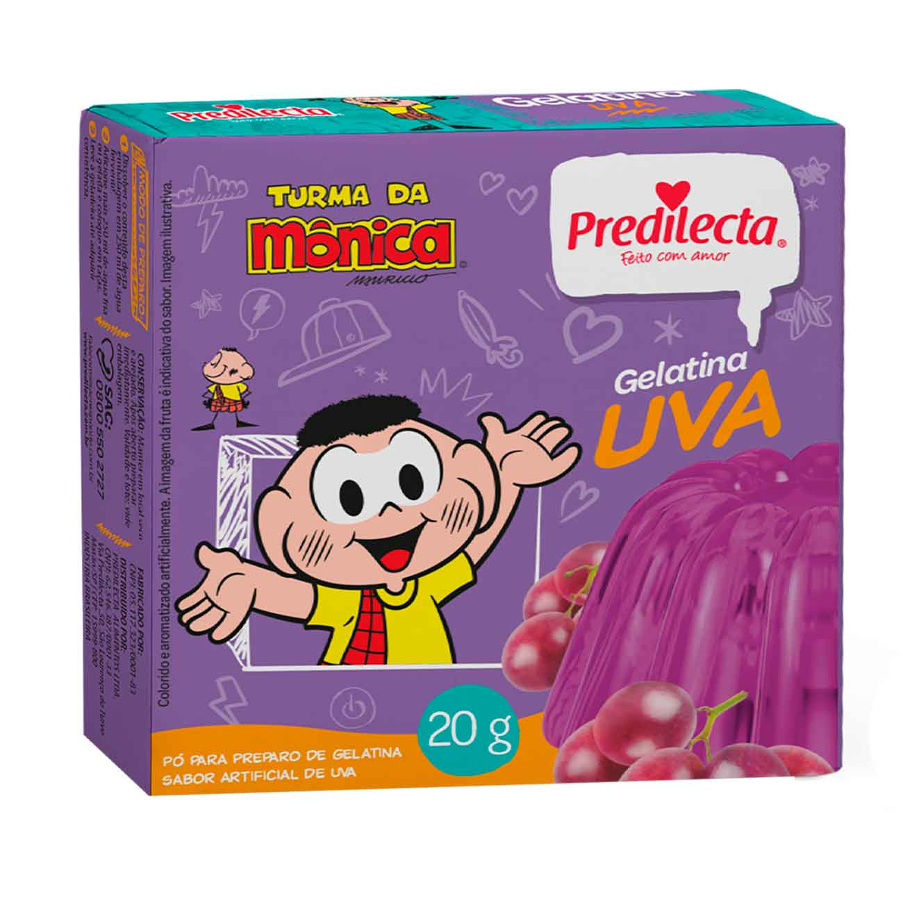 GELATINA PO PREDILECTA 20G UVA
