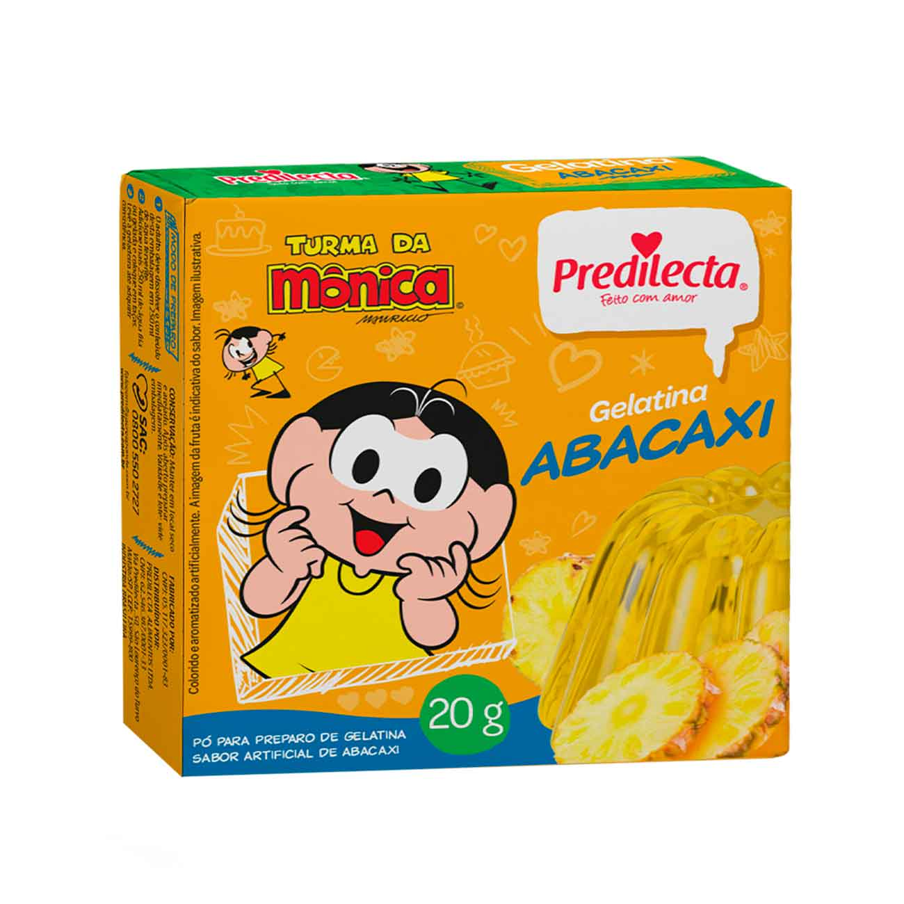 GELATINA PO PREDILECTA 20G ABACAXI