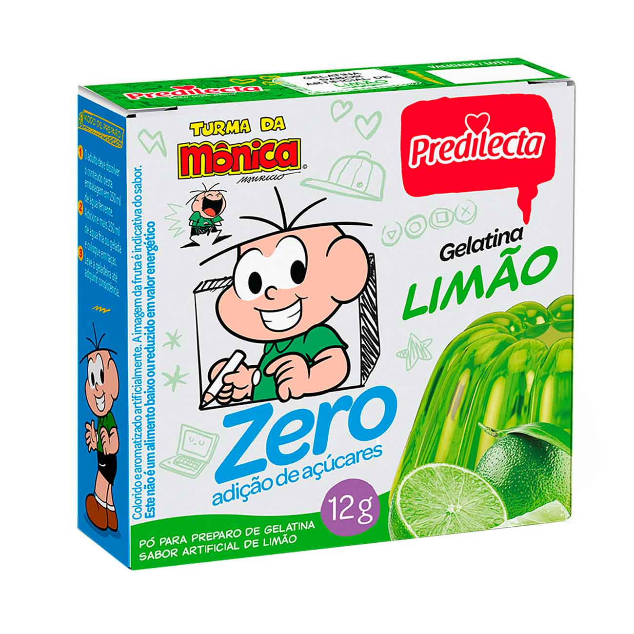 GELATINA PO PREDILECTA LIVRE 12G LIMAO