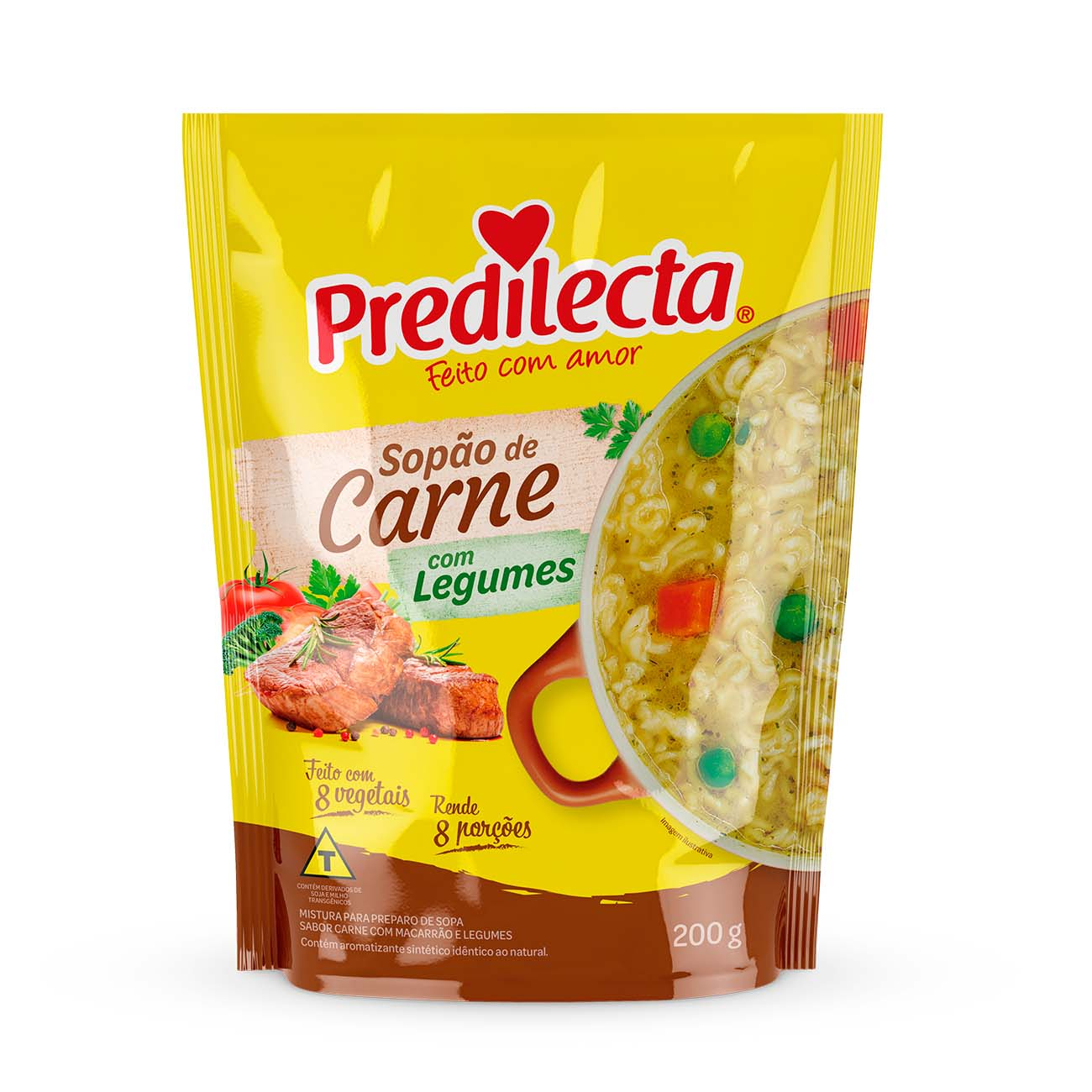SOPAO PREDILECTA 200G CARNE C/ LEGUMES