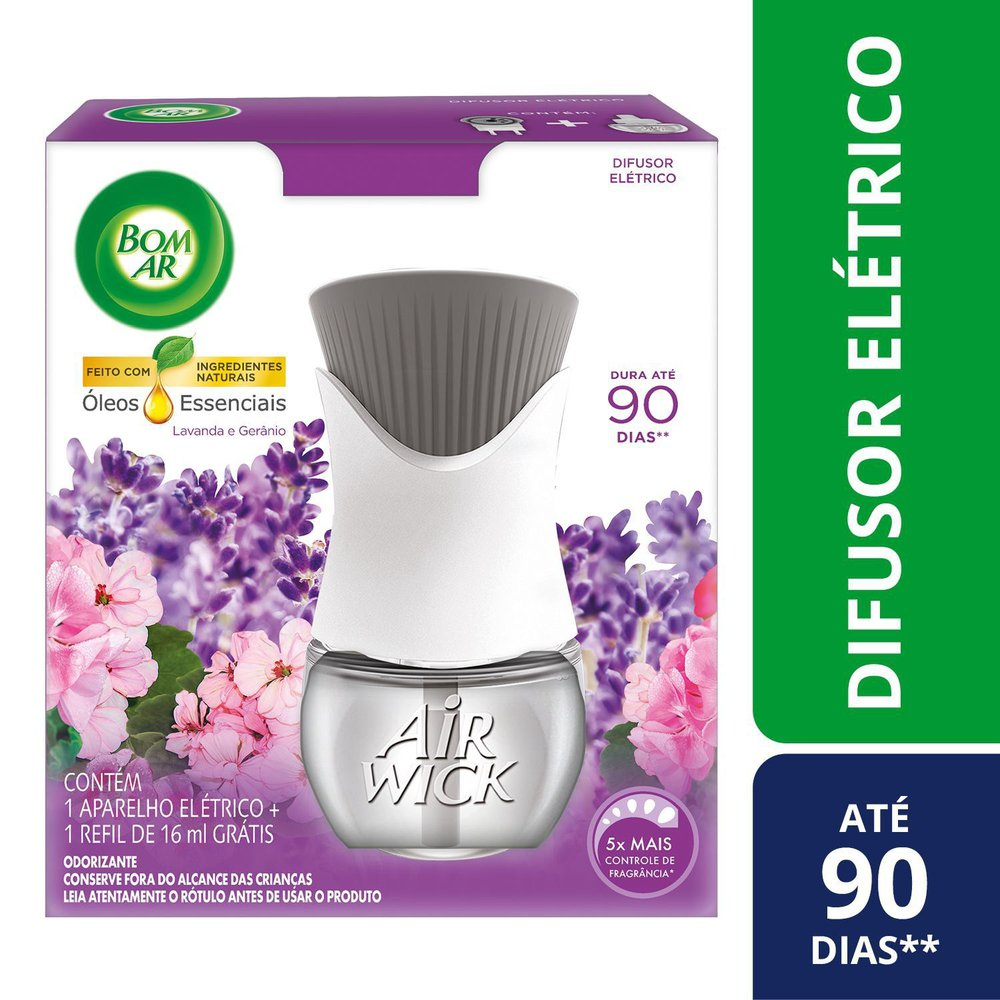 BOM AR AIR WICK EL AP+REFIL GT 16ML LAVANDA GERANI