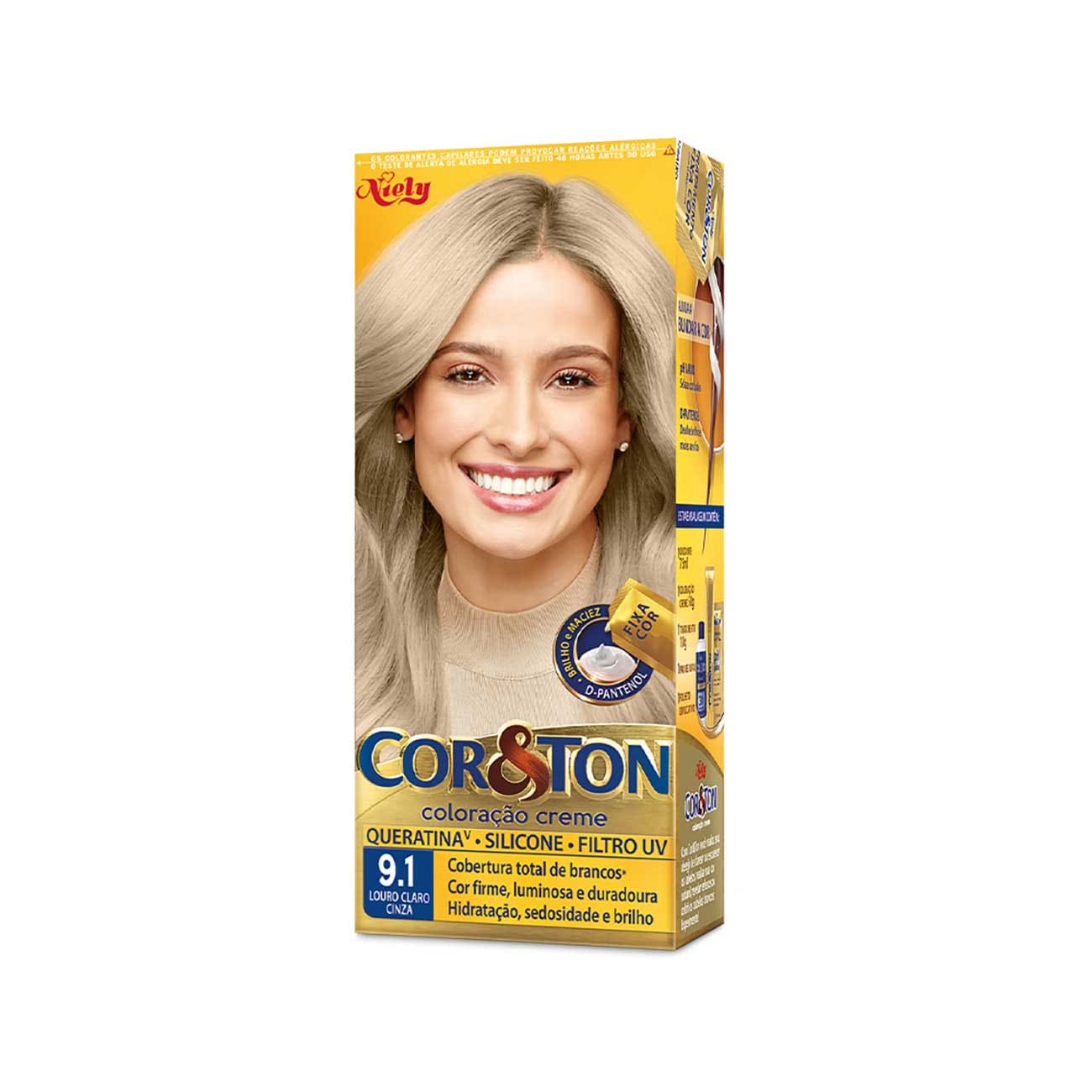 COLORACAO COR&TON MKIT 9.1 LOURO CINZA CLARO 135G