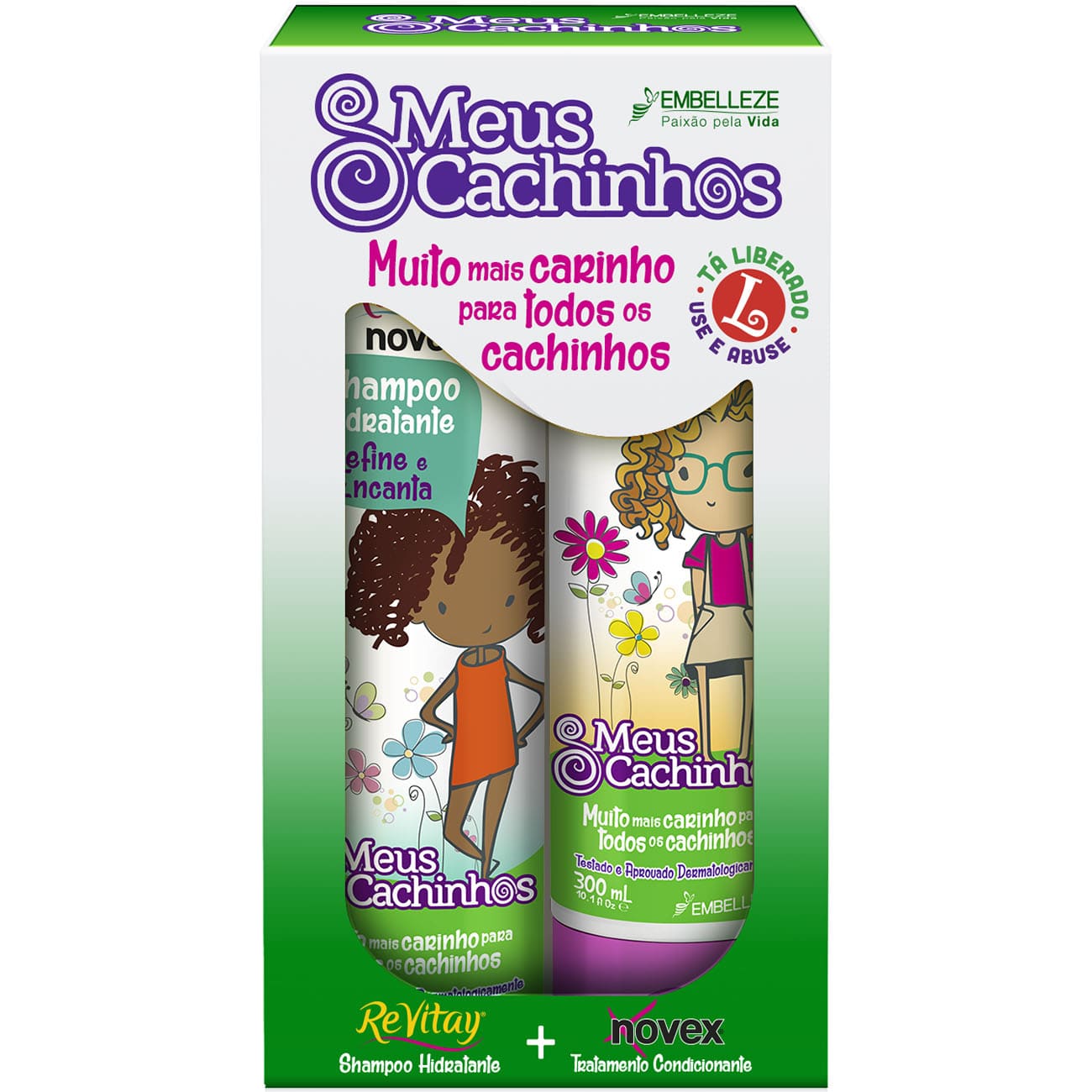 SHAMPOO REVITAY + CONDICIONADOR NOVEX 300 ML MEUS CACHINHOS