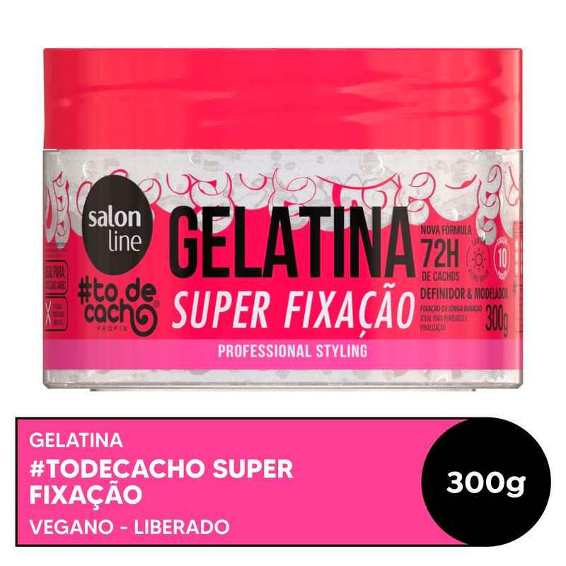 GELATINA SALON LINE TODECACHO 300G SUPER FIXACAO