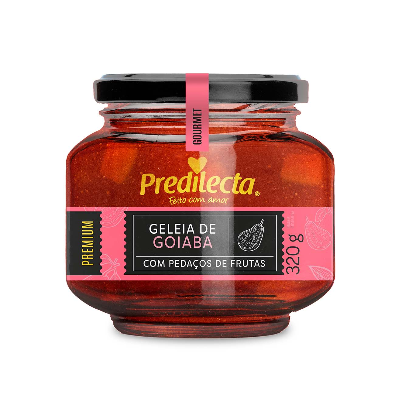 GELEIA PREDILECTA PREMIUM VIDRO 320G GOIABA