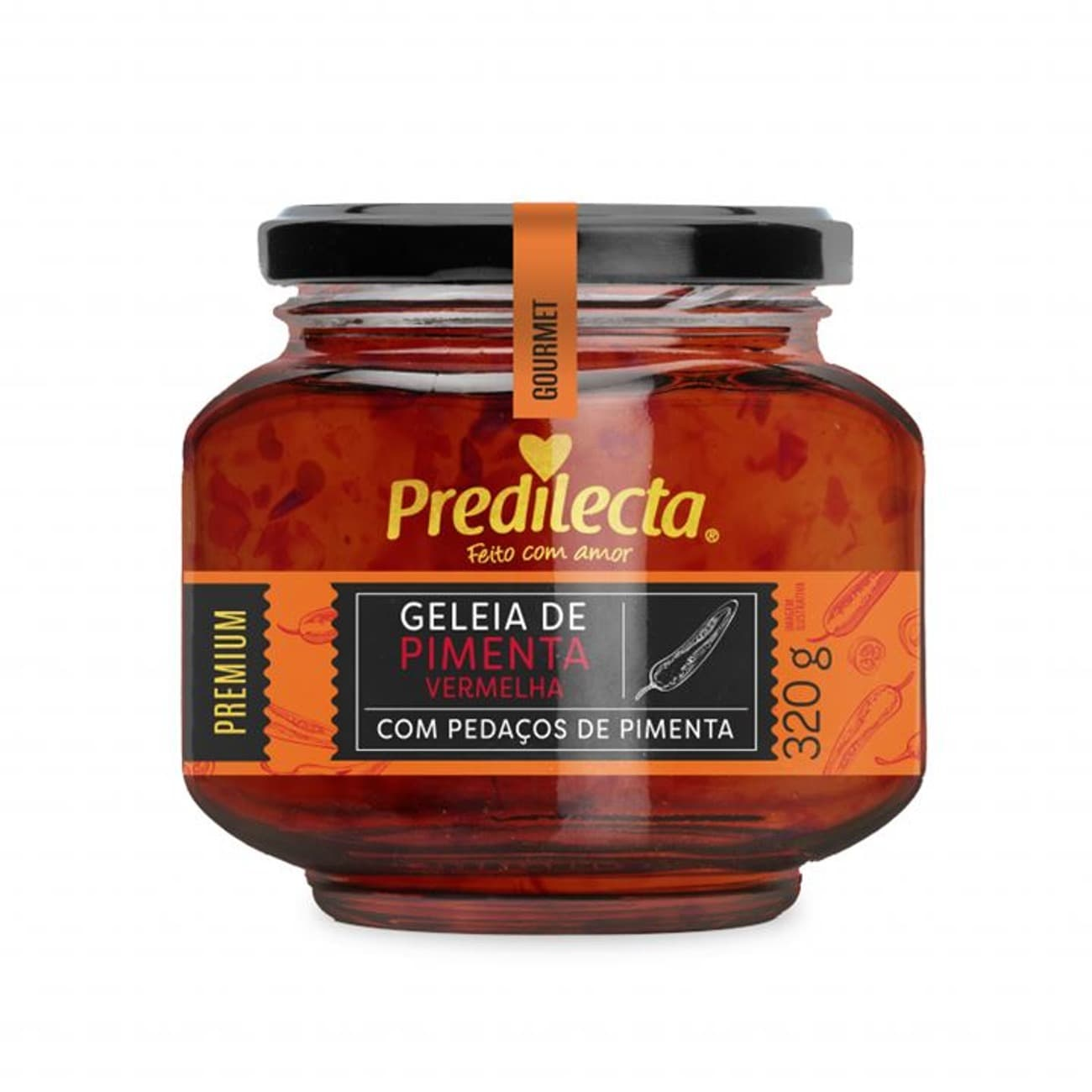 GELEIA PREDILECTA PREMIUM VIDRO 320G PIMENTA VERMELHA