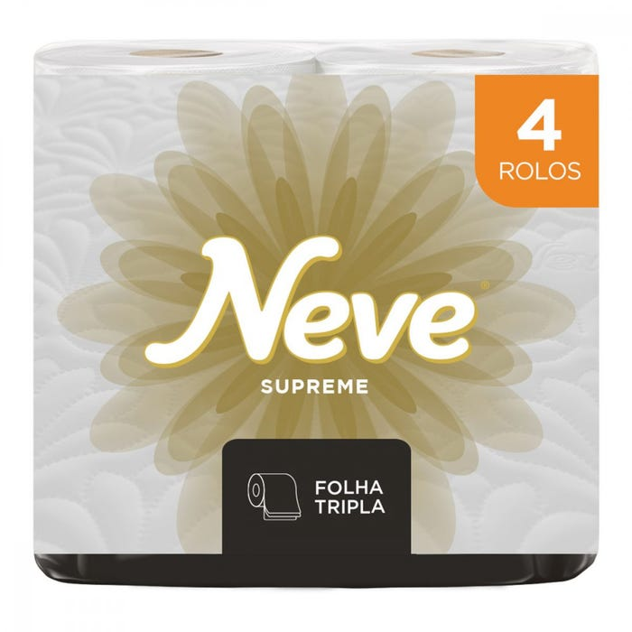 PAPEL HIGIENICO NEVE FT 20M C/4 NEUTRO