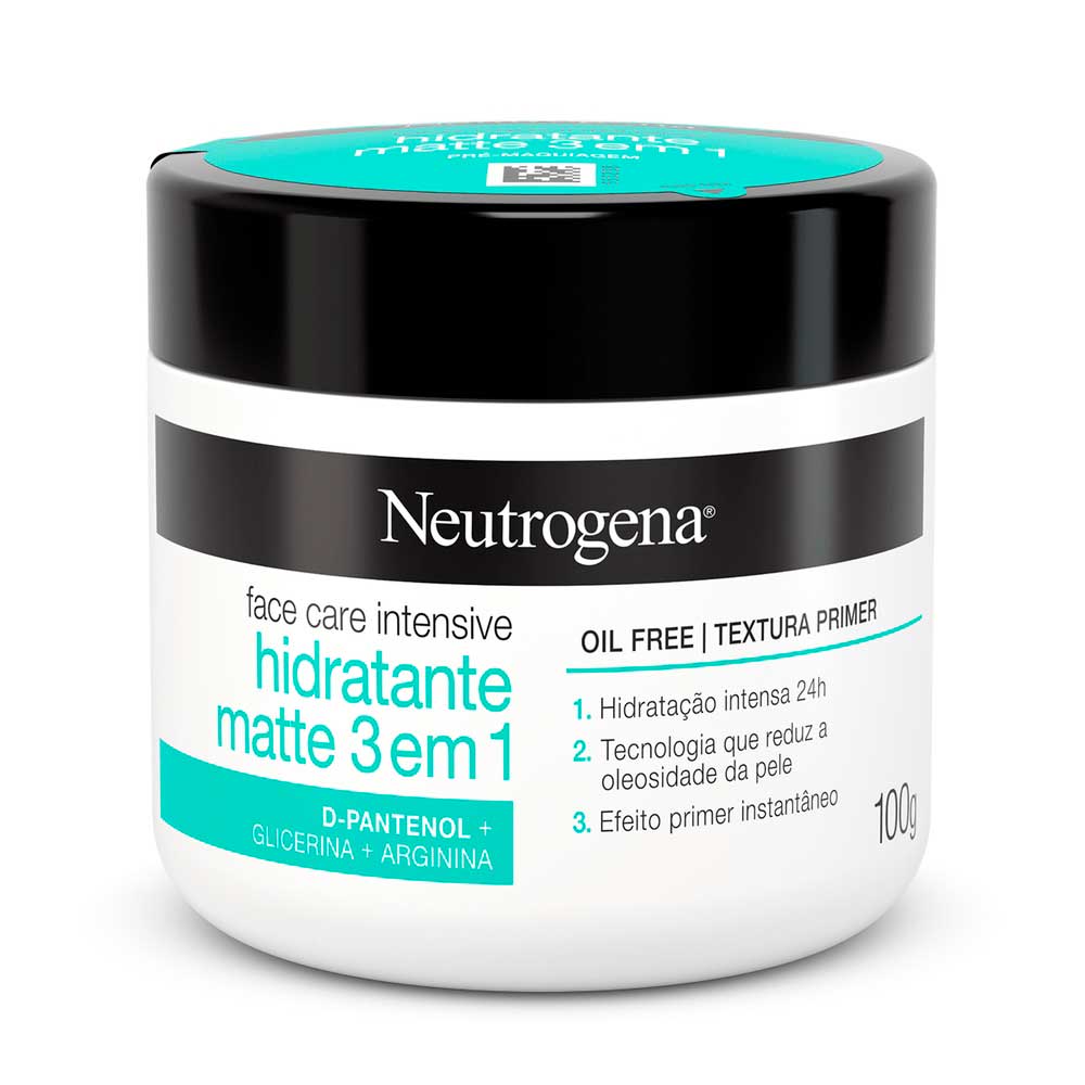 NEUTROGENA FACE CARE INTENSIVE 100G ANTISSINAIS HIDRA MATTE 3 EM 1