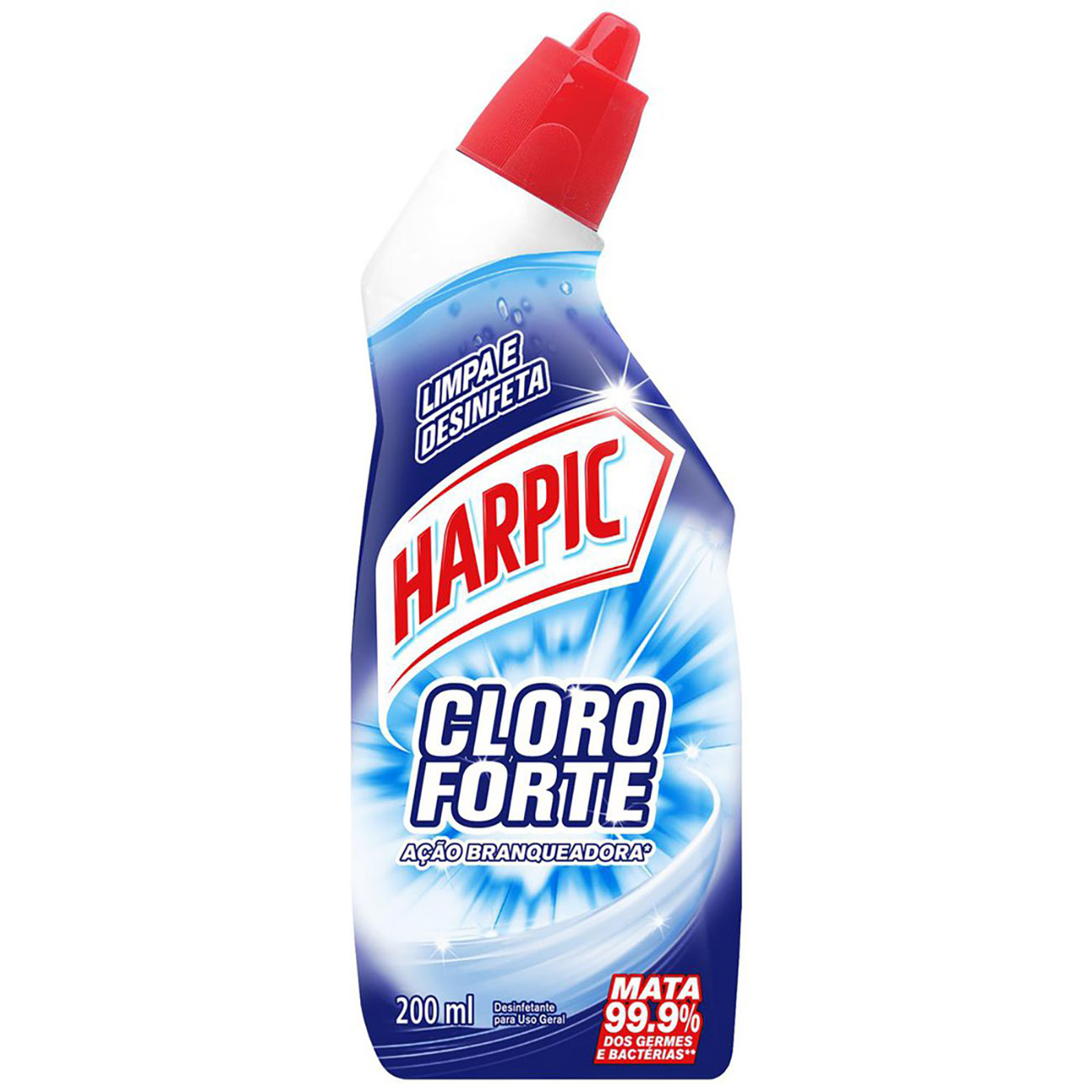 DESIFETANTE HARPIC LIQUIDO 200ML CLORO FORTE