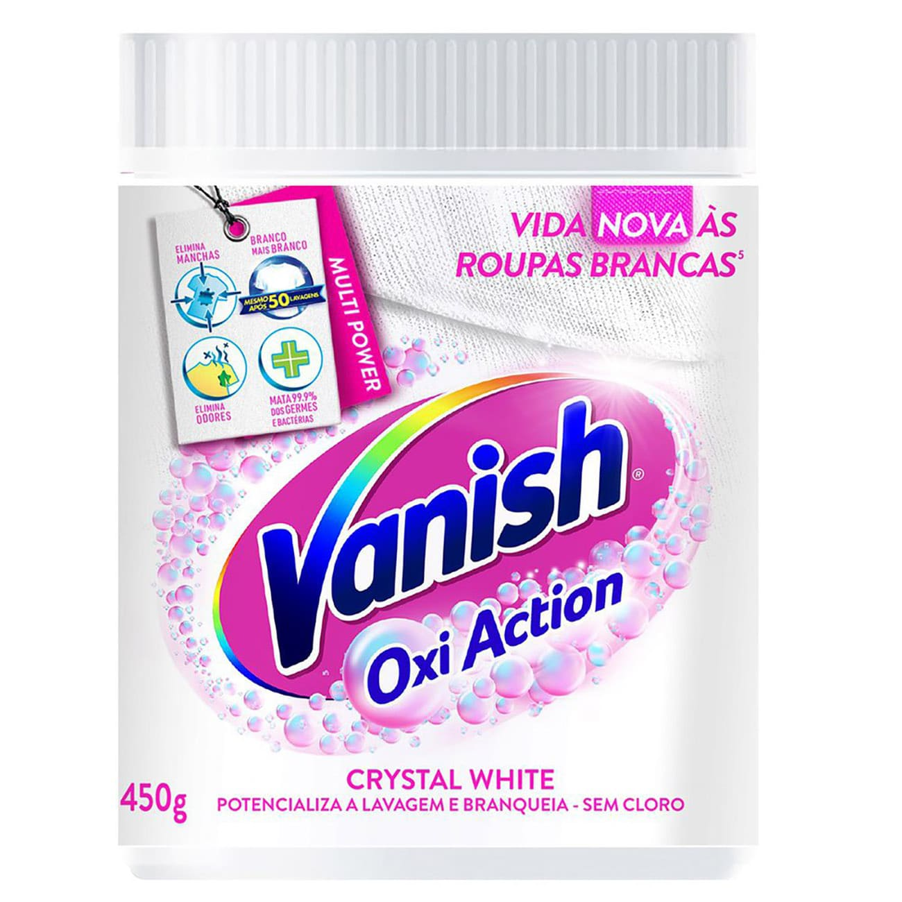 ALVEJANTE VANISH PODER O2 450 G S/CL CRYSTAL WHITE