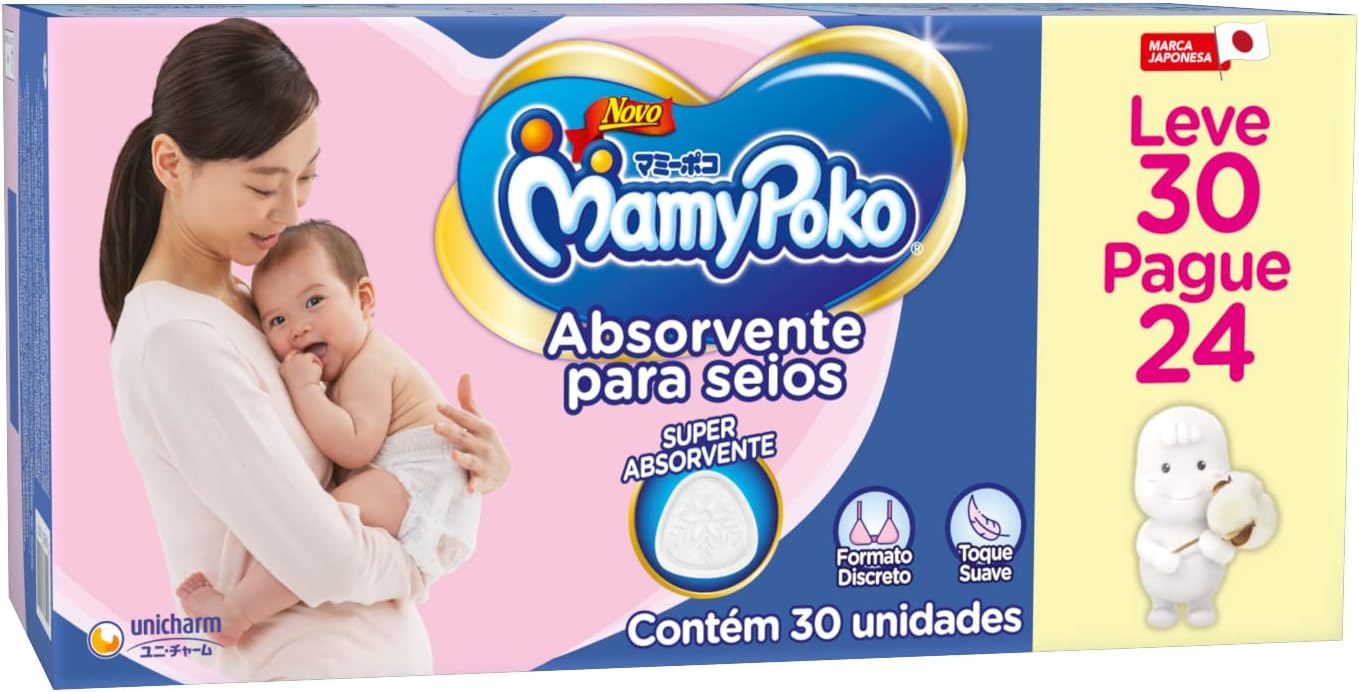 ABSORVENTE P/SEIOS MAMYPOKO C/30UN