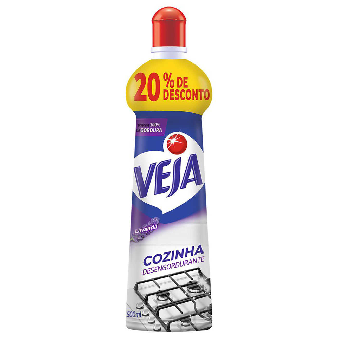 LIMPADOR VEJA DESENGORDURANTE SQUEEZE 500 ML LAVANDA COZINHA