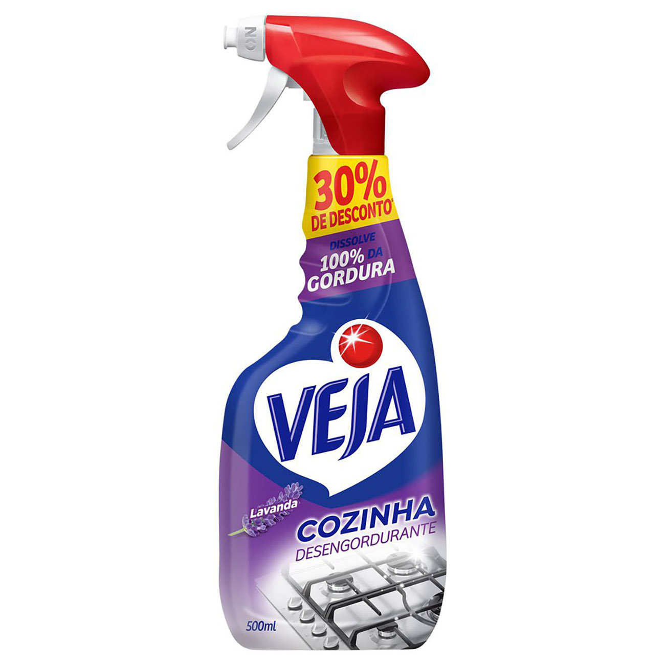 LIMPADOR VEJA DESENORDURANTE PULVERIZADOR 500 ML LAVANDA TRIGGER COZINHA