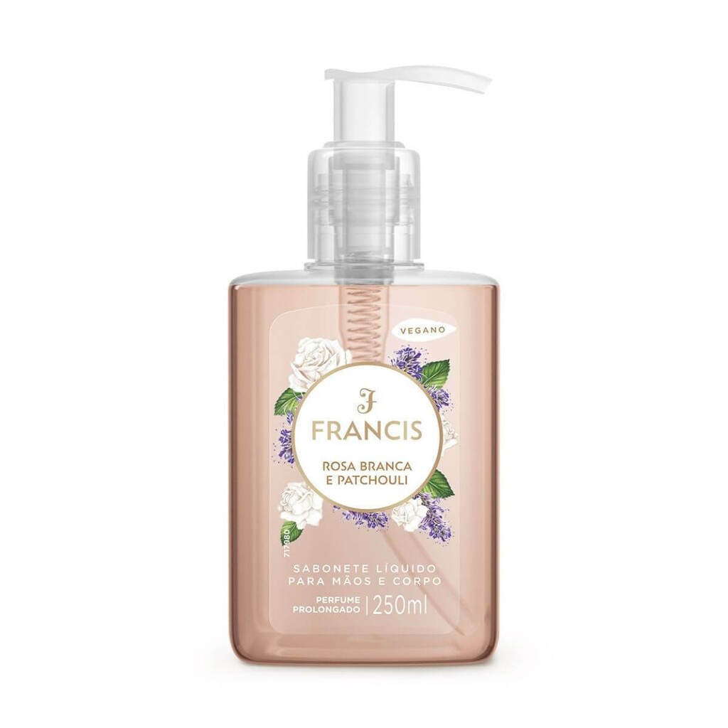 SABONETE LIQUIDO PUMP FRANCIS 250ML BRANCO