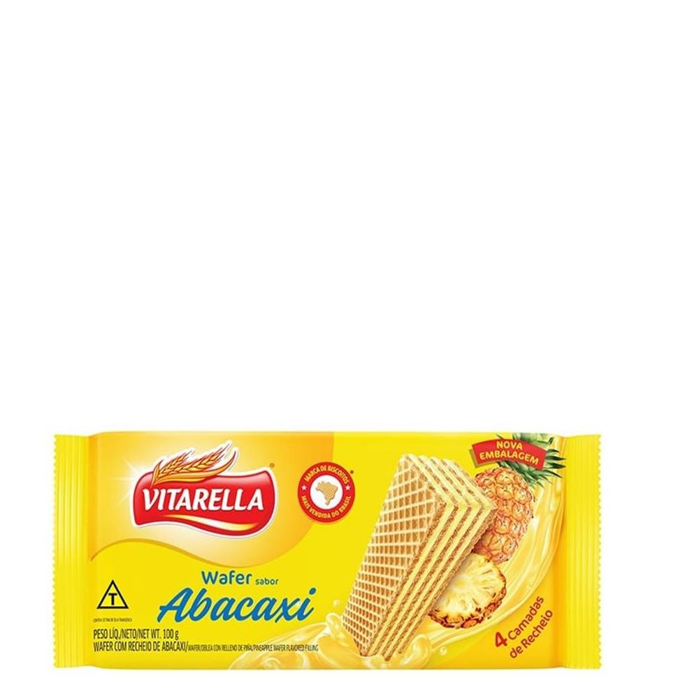 BISCOITO VITARELLA WAFER 80G ABACAXI