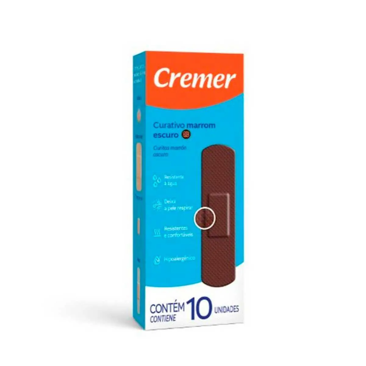 CURATIVO CREMER CREMERCARE C/10UN MARROM ESCURO