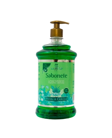 SABONETE LIQUIDO CREMOSO HARROP BECKER 1LT REFIL MENTA E CIDREIRA
