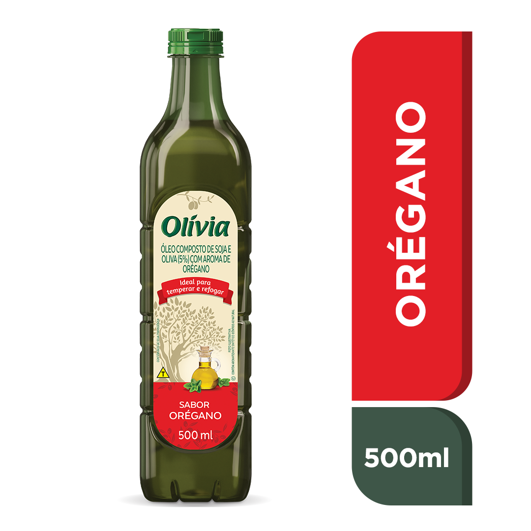 OLEO COMPOSTO OLIVIA PET 500ML OREGANO