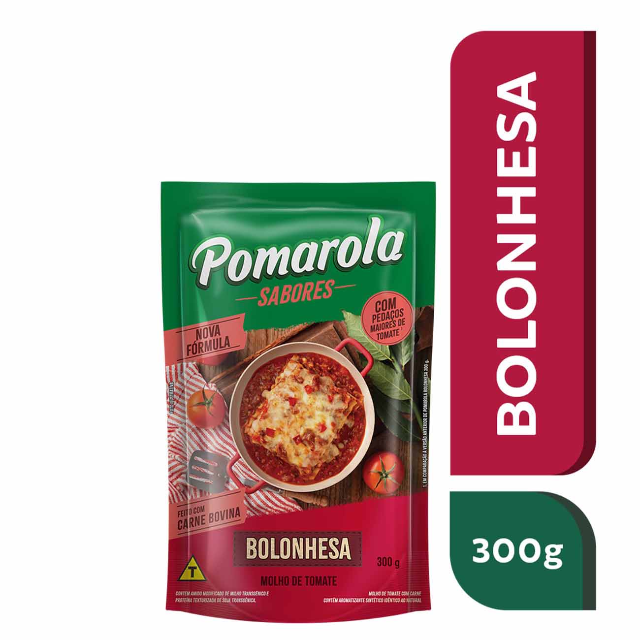 MOLHO TOMATE POMAROLA SACHET 300G BOLONHESA