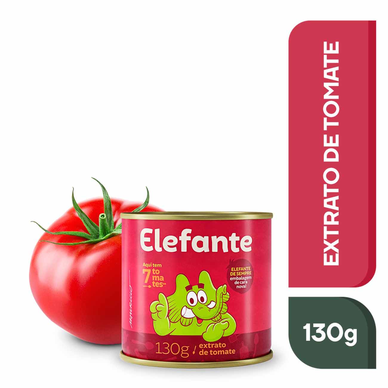 EXTRATO TOMATE ELEFANTE LATA 130G TRADICIONAL