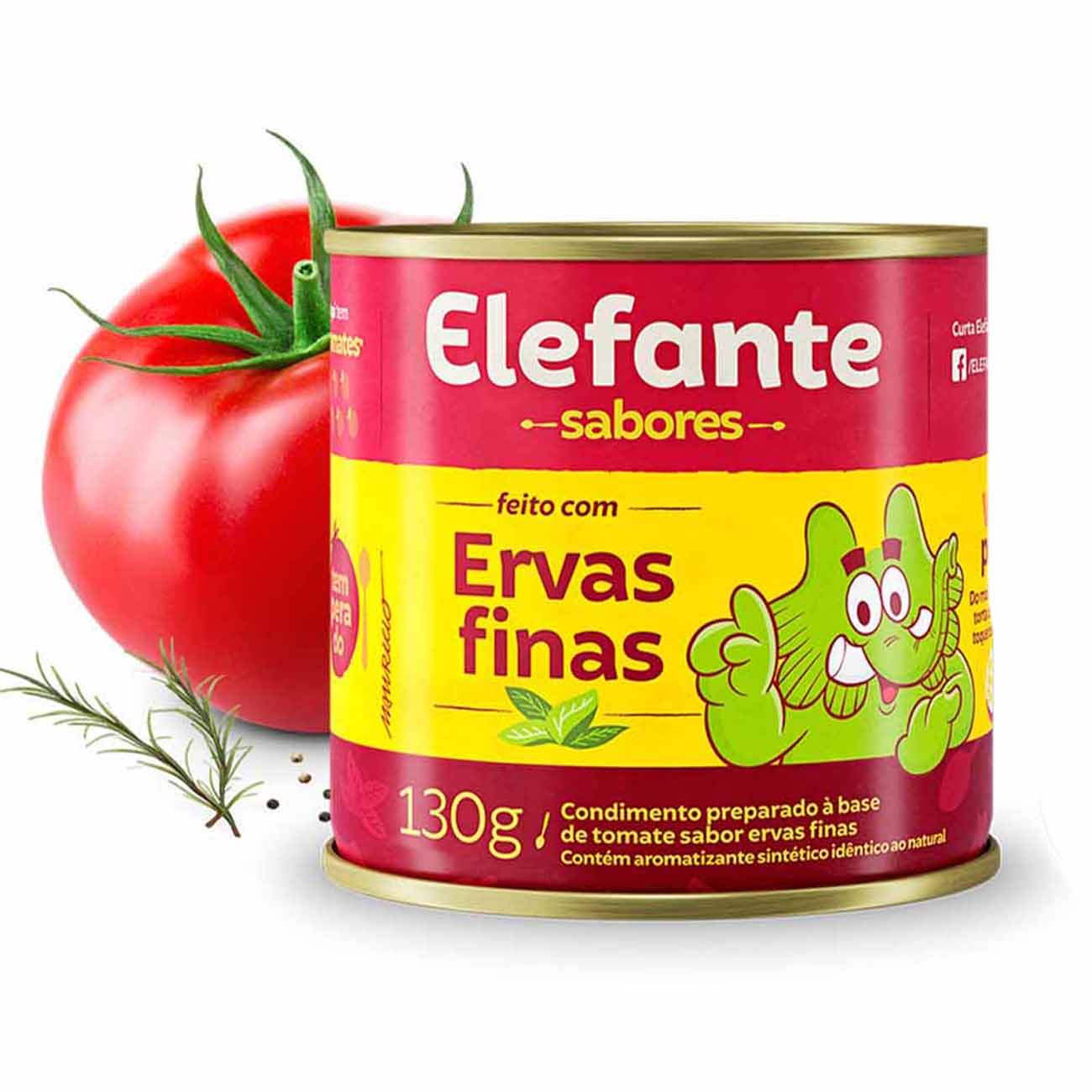 EXTRATO TOMATE ELEFANTE LATA 130G ERVAS FINAS